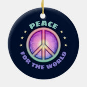 Vrede voor het Wereld ☮ Ornament (Achterkant)