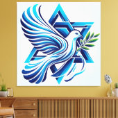 Vrede voor Israël Canvas Afdruk (Insitu (Woonkamer))