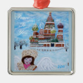 Vrede voor jou engel Ornament (Voorkant)