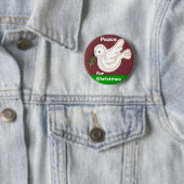 Vrede voor Kerstmis Ronde Button 5,7 Cm (In situ)