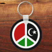 Vrede voor Libië Sleutelhanger (Voorkant)