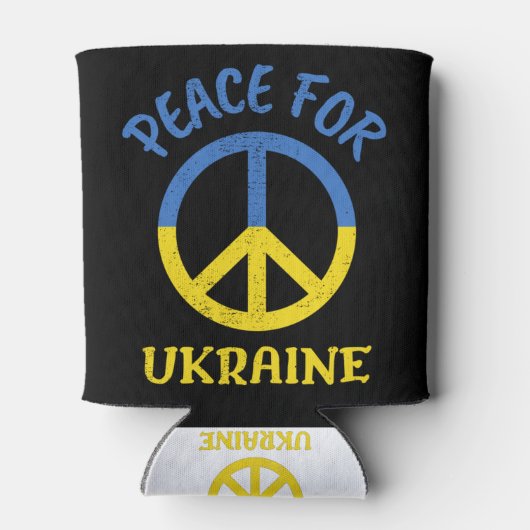 vrede voor Oekraïne Blikjeskoeler (Achterkant)