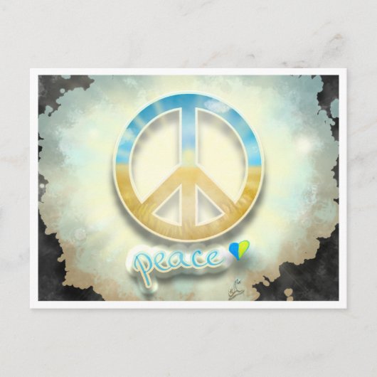 Vrede voor Oekraïne Briefkaart (Voorkant)