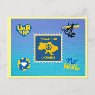 Vrede voor Oekraïne Briefkaart