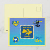 Vrede voor Oekraïne Briefkaart (Voorkant / Achterkant)