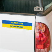 Vrede voor Oekraïne Bumpersticker (Op Truck)