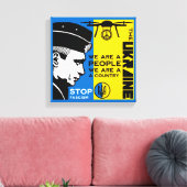 Vrede voor Oekraïne Canvas Afdruk (Insitu (Woonkamer))