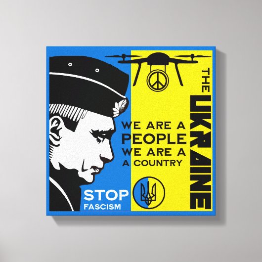 Vrede voor Oekraïne Canvas Afdruk (Voorkant)