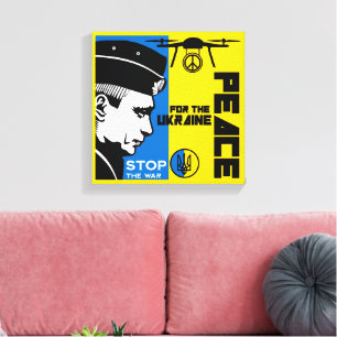 Vrede voor Oekraïne Canvas Afdruk
