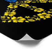 Vrede voor Oekraïne Ik sta achter de Oekraïense vl Poster (Hoek)