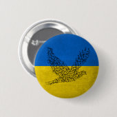 Vrede voor Oekraïne. Ik sta bij Oekraïne!!!! Butto Ronde Button 5,7 Cm (Voorkant /achterkant)