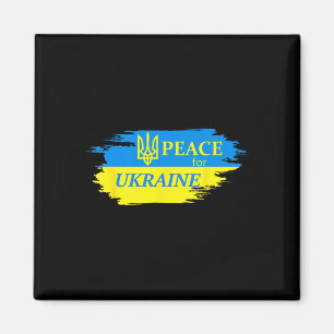 Vrede Voor Oekraine Oekraïense Vlag Oekraine Logo  Magneet