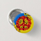 Vrede voor Oekraïne! Ronde Button 3,2 Cm (Voorkant /achterkant)
