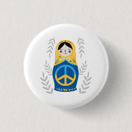 Vrede voor Oekraïne Ronde Button 3,2 Cm