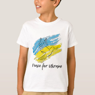 Vrede Voor Oekraïne Solidair Vredeshart Oekraïens T-shirt