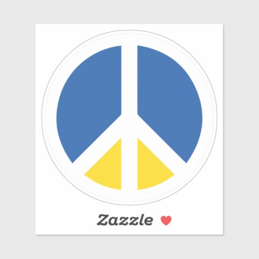 Vrede voor Oekraïne Sticker (Vel)