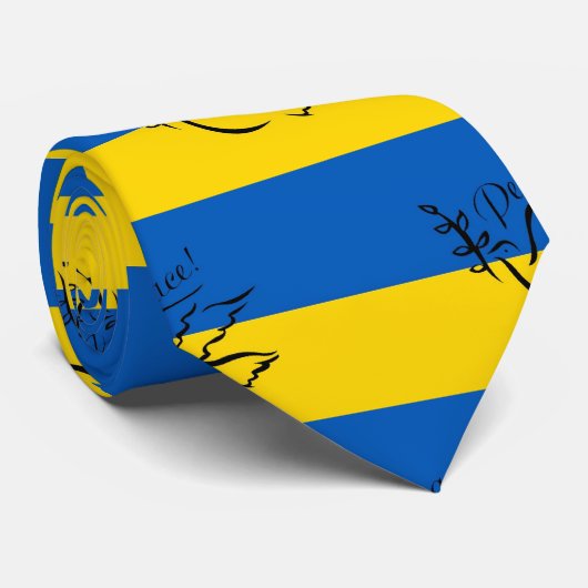 VREDE VOOR OEKRAÏNE! STROPDAS (Opgerold)