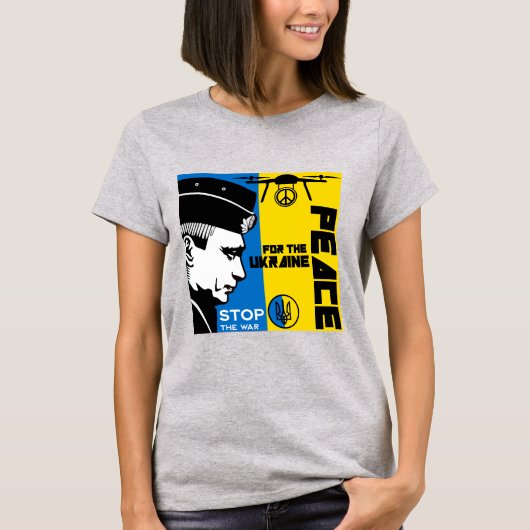 Vrede voor Oekraïne T-shirt (Voorkant)