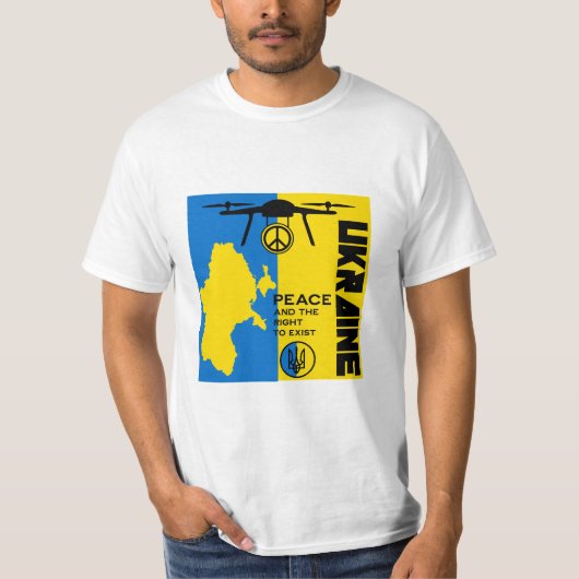 Vrede voor Oekraïne T-shirt (Voorkant)
