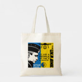 Vrede voor Oekraïne Tote Bag (Achterkant)