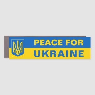 Vrede voor Oekraïne - trieste steun voor de Oekraï Automagneet