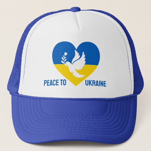 Vrede voor Oekraïne Trucker Pet (Voorkant)