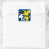 Vrede voor Oekraïne Vierkante Sticker (Tas)