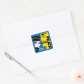 Vrede voor Oekraïne Vierkante Sticker (Envelop)