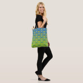 Vrede voor Oekraïne Vredessymbool en Trident Tote Bag (Op model)