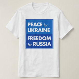 Vrede voor Oekraïne Vrijheid voor Rusland T-shirt