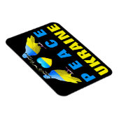 Vrede voor Oekraïne - Vrijheid - Vredesdovenhart Magneet (Rechterzijde)