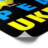 Vrede voor Oekraïne - Vrijheid - Vredesdovenhart Poster (Hoek)