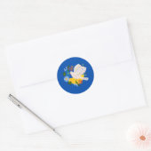 Vrede voor Oekraïne Zelfklever Ronde Sticker (Envelop)