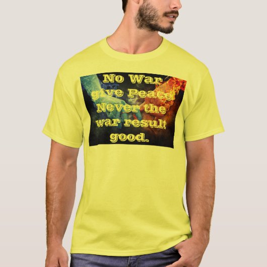 Vrede voor oorlogsdoeleinden Mannen T-shirt (Voorkant)
