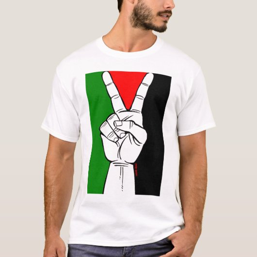Vrede voor palestijnen t-shirt (Voorkant)