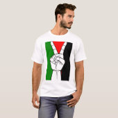 Vrede voor palestijnen t-shirt (Voorkant volledig)
