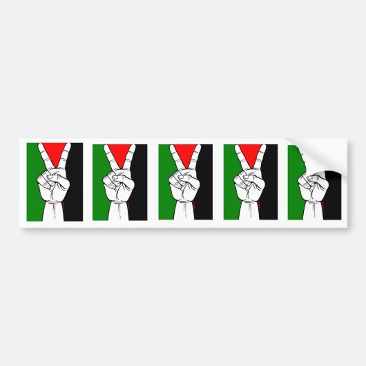 Vrede voor Palestina Bumpersticker (Voorkant)