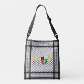 Vrede voor Palestina Crossbody Tas (Achterkant)