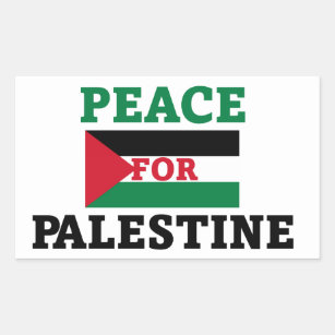 Vrede voor Palestina Rechthoekige Sticker