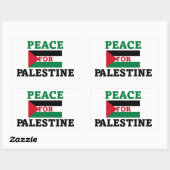 Vrede voor Palestina Rechthoekige Sticker (Vel)