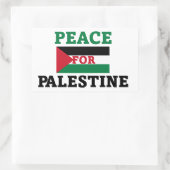 Vrede voor Palestina Rechthoekige Sticker (Tas)