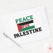 Vrede voor Palestina Rechthoekige Sticker (Envelop)
