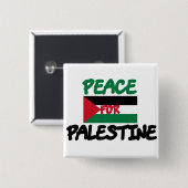 Vrede voor Palestina Vierkante Button 5,1 Cm (Voorkant /achterkant)