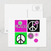 Vrede voor warme kleuren briefkaart (Voorkant / Achterkant)