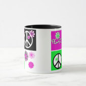 Vrede voor warme kleuren mok (Midden)