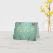 Vrede Vouwende Kaart (Gele Bloem)