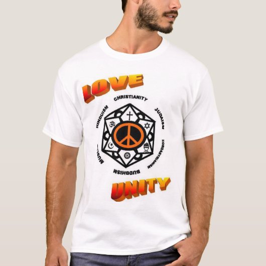 VREDE, VREDE EN EENHEID T-SHIRT (Voorkant)