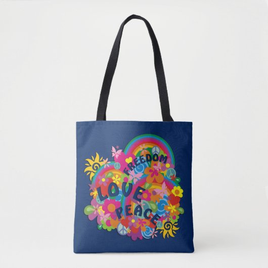 VREDE VREDE VAN DE VREEMDE VROUW VAN de regenboogv Tote Bag (Voorkant)