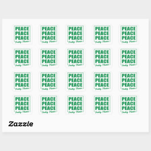 Vrede Vrede Vrede Alsjeblieft Vierkante Sticker