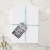 Vrede Vreugde Cheer Zilver Sneeuwvlok Vakantie Fav Cadeaulabel (Met Touw)